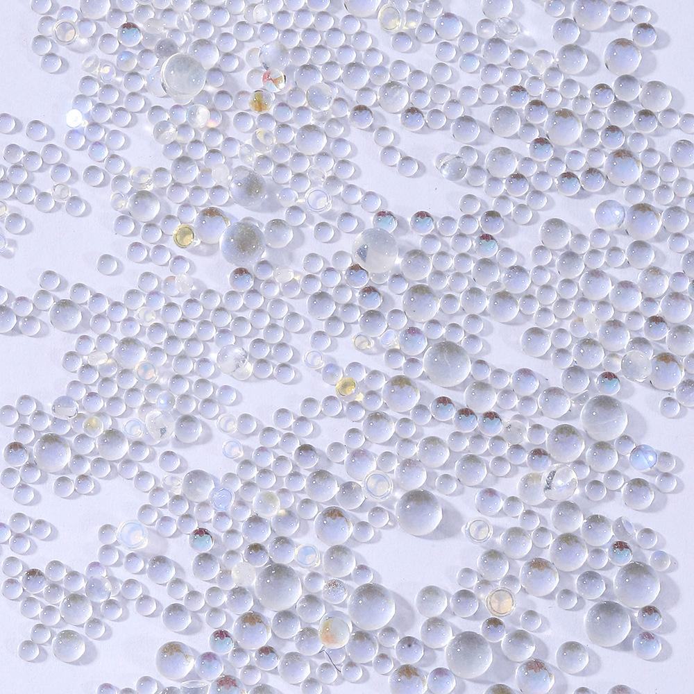 Nail Art Human Fish Bead Bag With 1440 Multi-Size Small Round Diamonds, Flat-Bottomed Nail Art Jewelry, High-Brightness Mixed Magic Diamond Jewelry.