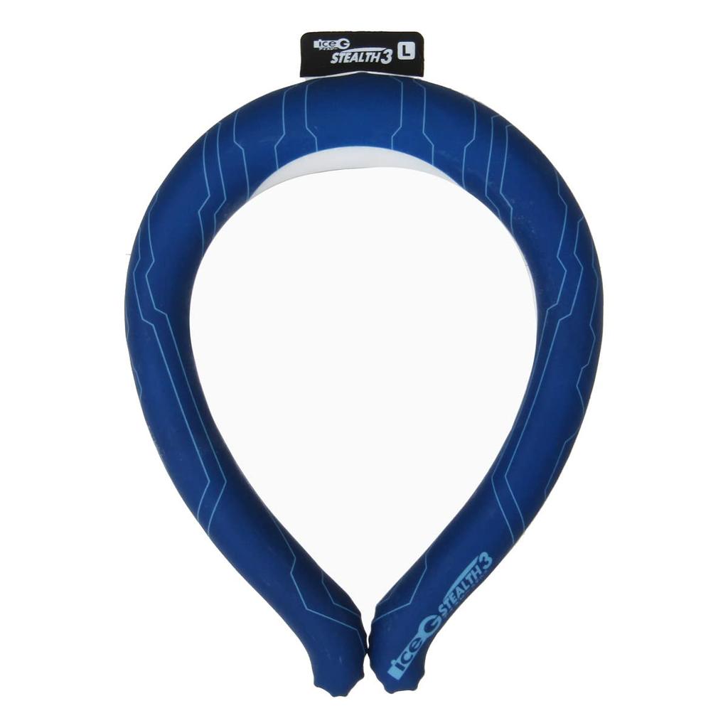 GOD pride of a iceG Stealth 3 Cooling Neck Size Y's (The professional.) Ring, Blue, L, ICGS3-BUC-L
