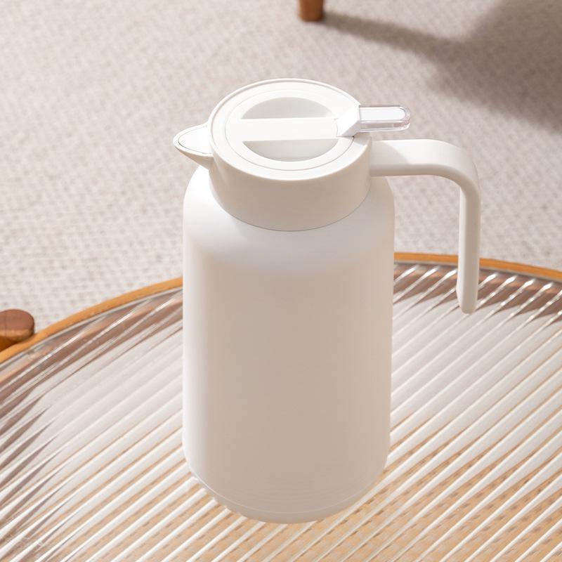 Large Capacity Glass Liner Thermos Flask - Insulated Hot Water Bottle for Home and Office