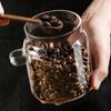 Glass Jars with Wood Lid and Spoon Food Storage Container Spice Jars Tea Coffee Sugar Storage Jars Canister Kitchen Organizer