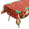 Disposable Christmas Tablecloth Bronzing Table Cover Disposable Tablecloths  New Year Party