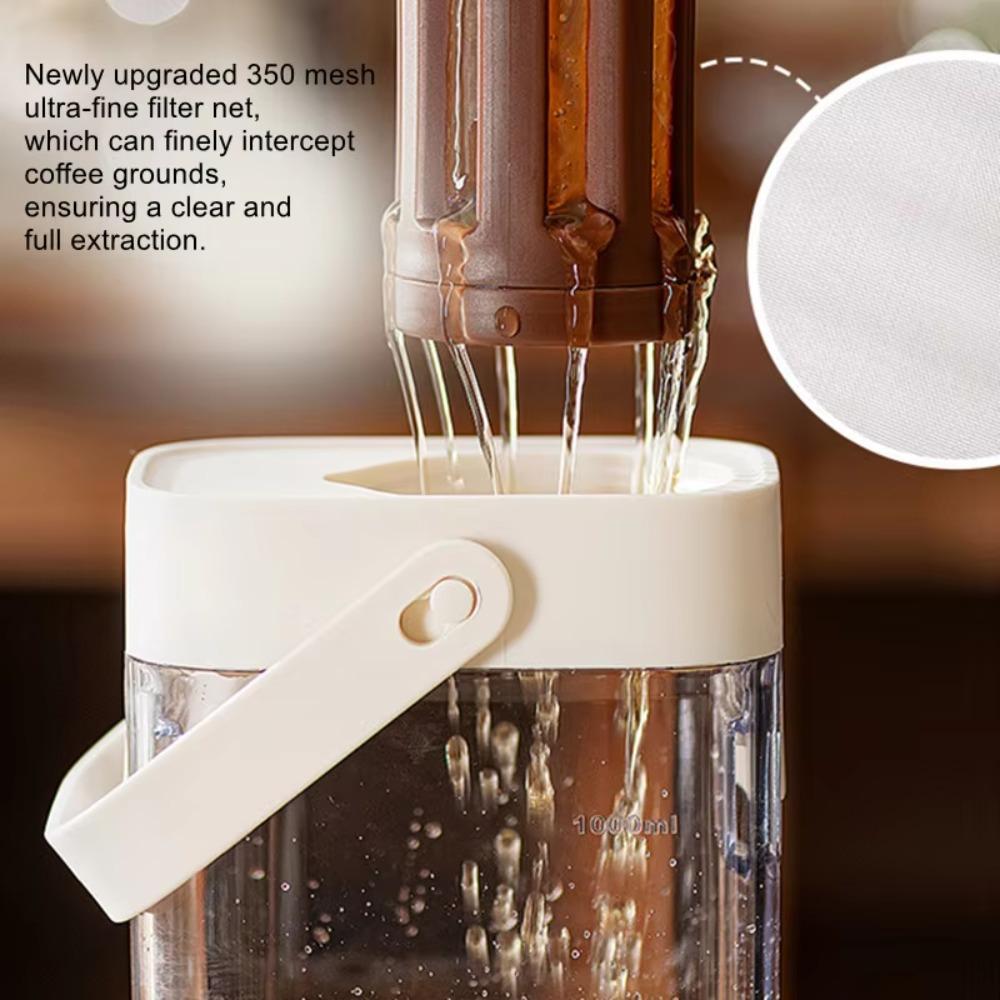 Transparent Coffee Cold Brew Pot Plastic Tea Pitcher Water Bottle Water Jug  Office