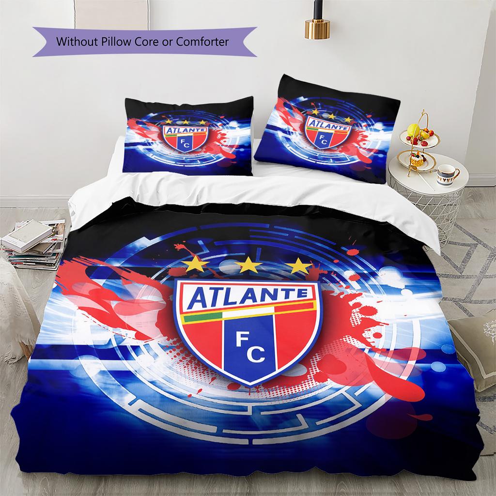 Club Atlético Atlante Pattern Bedding Quilt Set Home Decoration Gift (1 * duvet cover + 2 * pillowcase without core)