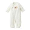 coverall animal made in for boys and birth baby white [Miki House] Two-way all-in-one romper, plain, design, non-twisted yarn, Japan, girls, newborns,