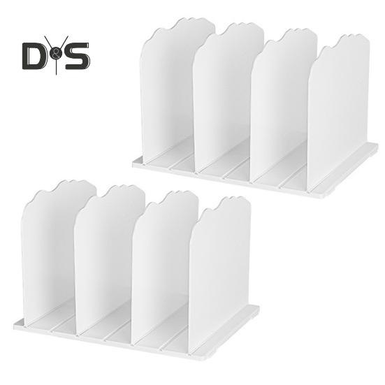 

Регулируемые прозрачные разделители полок, органайзер для сумок и кошельков, простой в установке, многоцелевой органайзер для хранения сумок, разделители для клатчей 6pcs белый