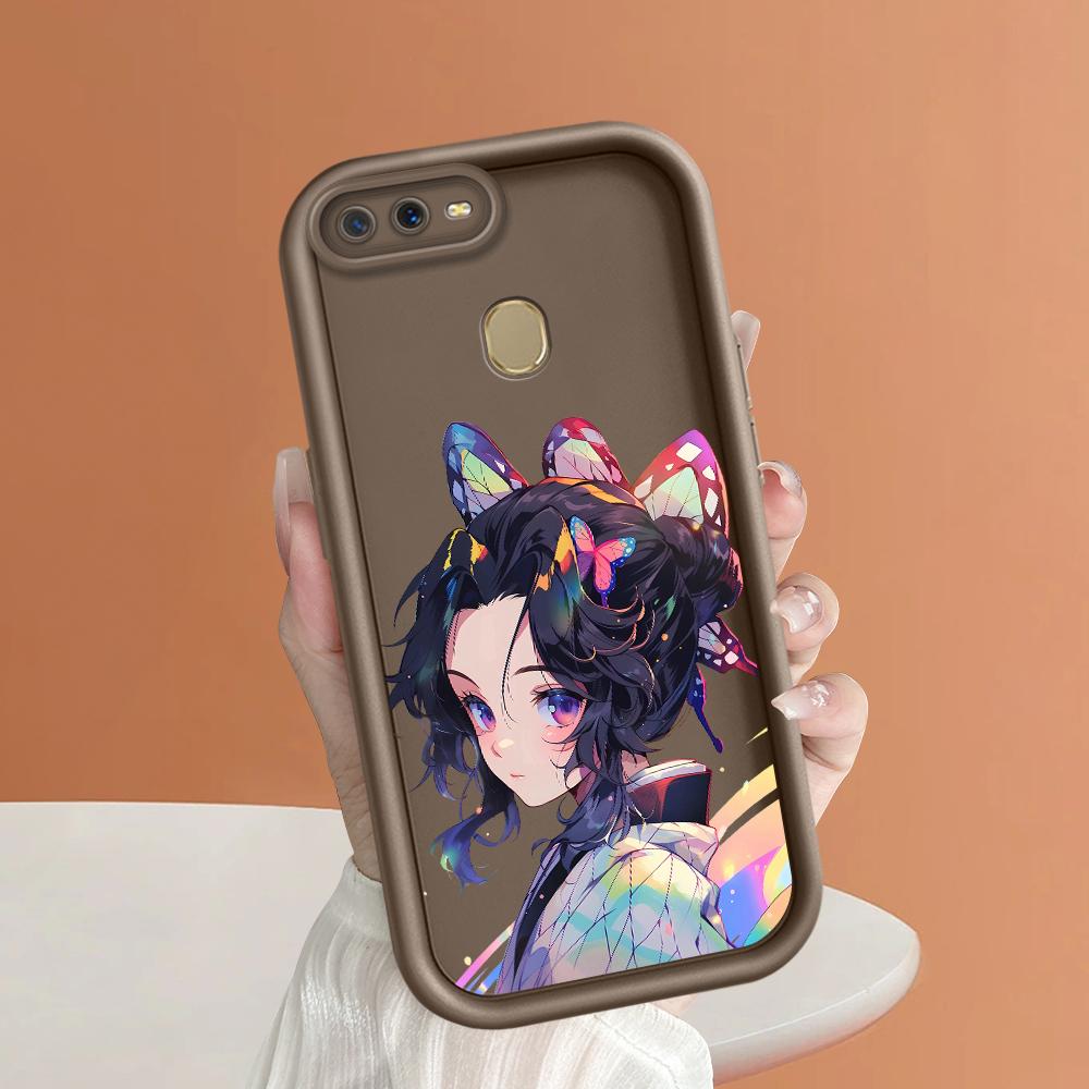 Soft Silicone Square Ladders Cartoon Pattern Full Cover Camera Protection Shockproof Case for OPPO Reno Realme OnePlus