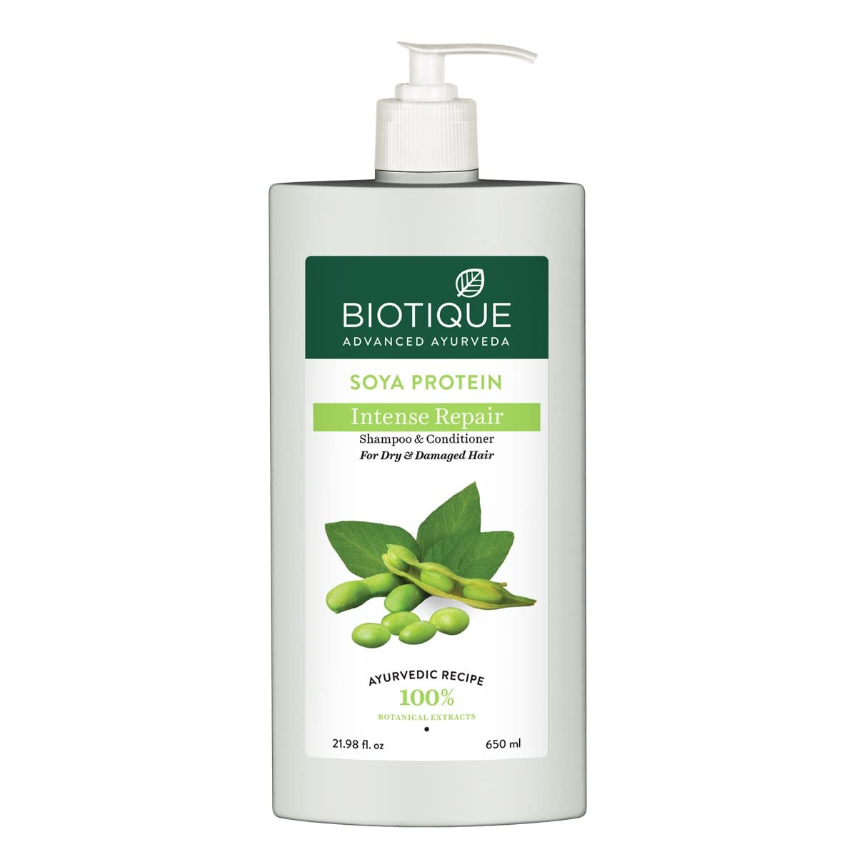 Biotique Soya Protein Fresh Nourishing Shampoo | Repairs Dry and Damaged Hair |Maintains pH Balance |Promotes Healthy Shiny Hair| Prevents Color Fa