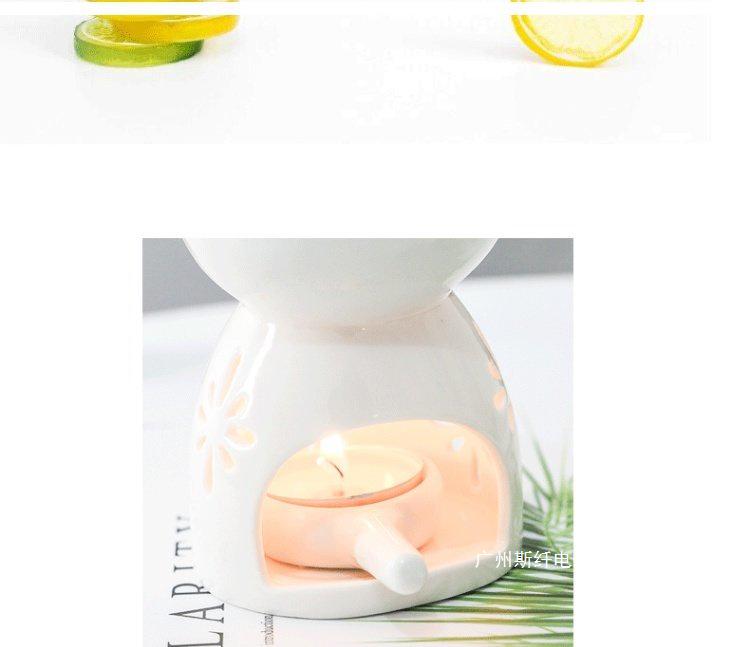 Ceramic Aromatherapy Candle Lamp and Incense Burner for Indoor Use and Salons