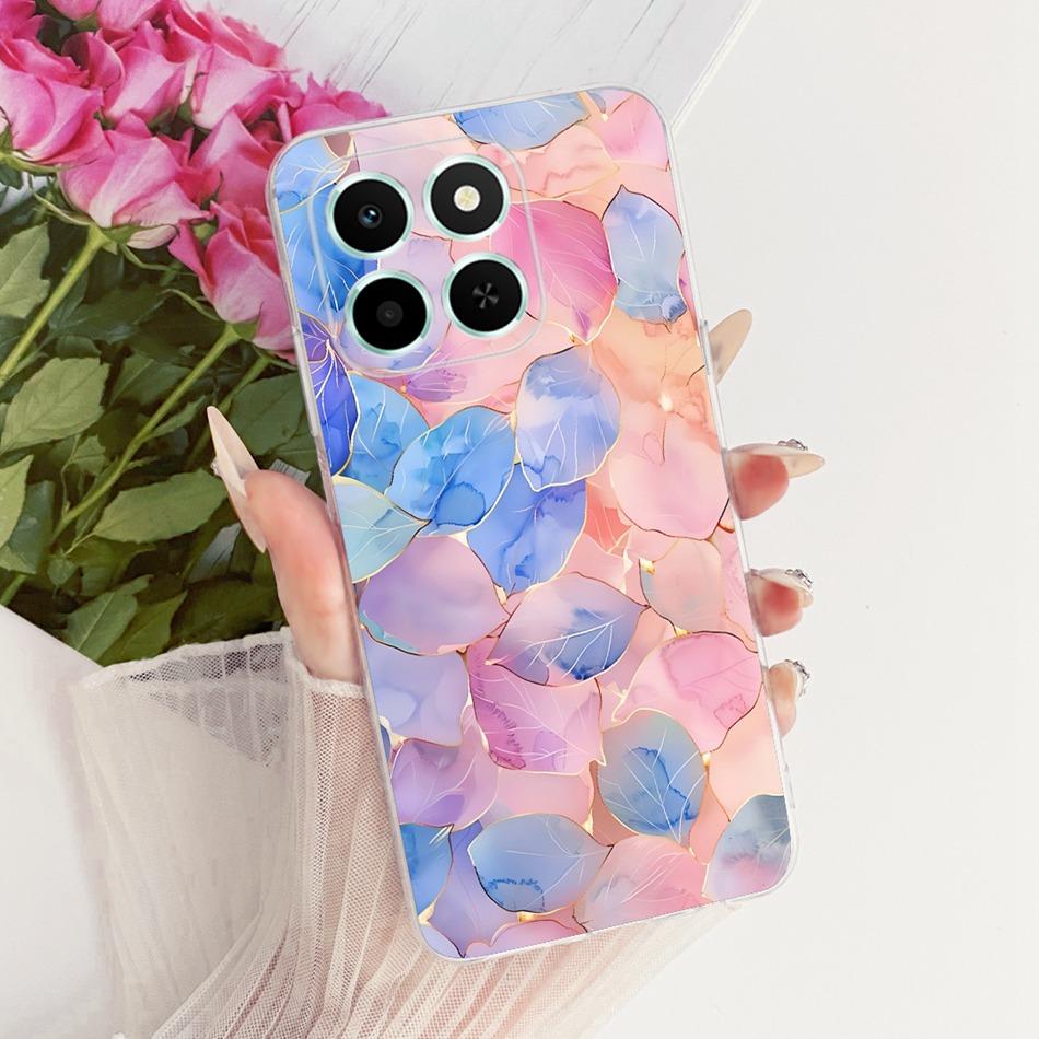 For Honor X6C Cute Flower Butterfly Cat Painted Case HonorX6c X 6C 4G NIC-LX1 LX2 LX3 Soft Silicone TPU Phone Cases