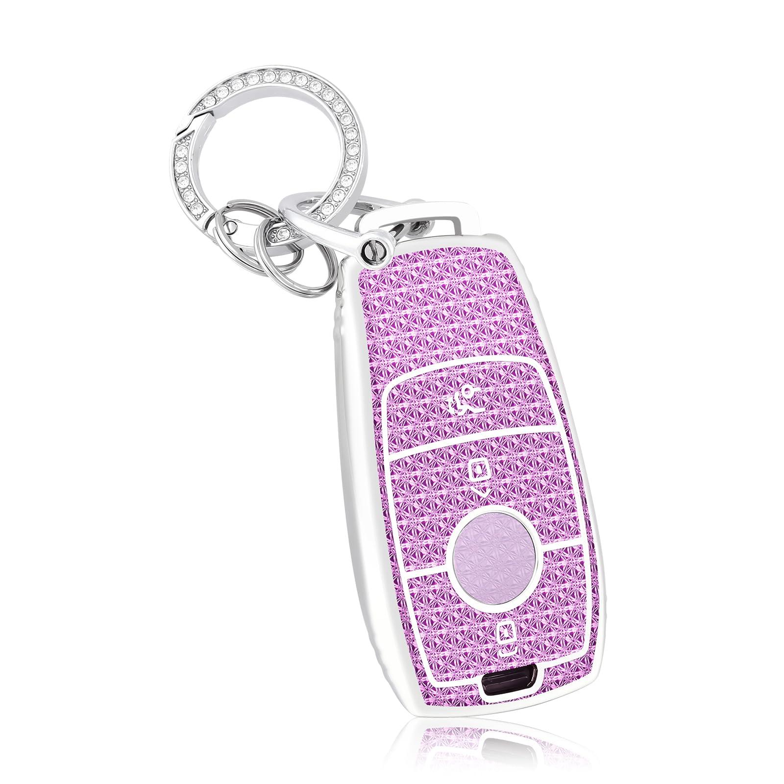 [OFF WE GO] Car key cover TPU material, applicable to фиолетовый
