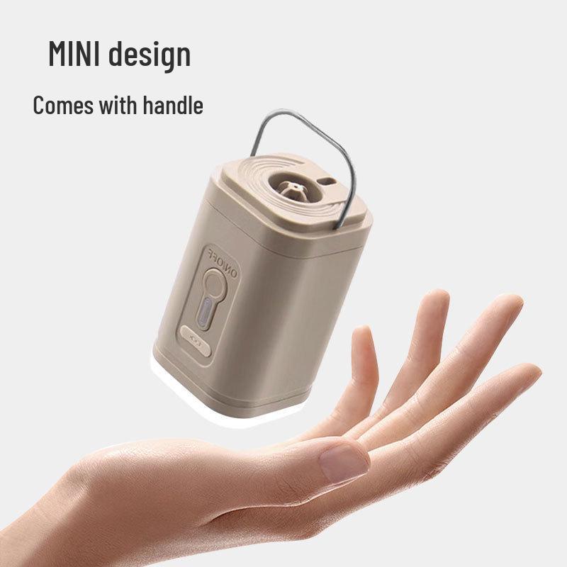 Three-in-One Mini Electric Air Pump for Inflating/Deflating Outdoor Air Mattresses and Pads with Lighting Feature