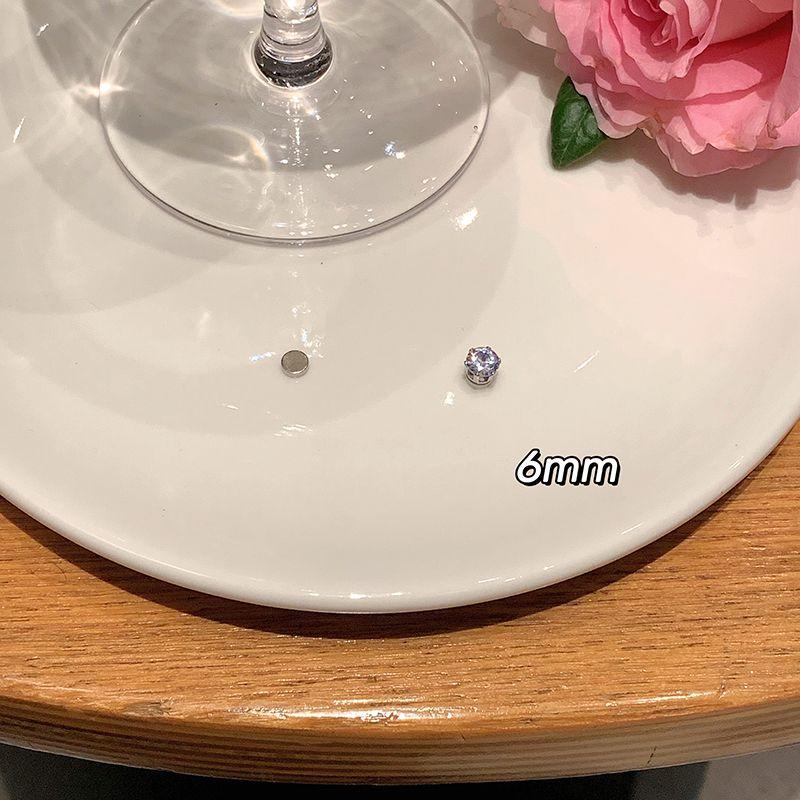 

Вэнь Джини Тот же стиль Магнитный клип на ухо Женский Элегантный Клип на козелок уха без прокола Серьга-пирсинг для козелка уха Серьга-пусет для козелка уха 6mm magnetic ear bone nail