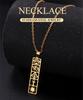 Dawapara Eye of Horus Ankh Cross Necklace Egyptian Cartouche Hieroglyph Pendant Stainless Steel Ancient Spiritual Jewelry