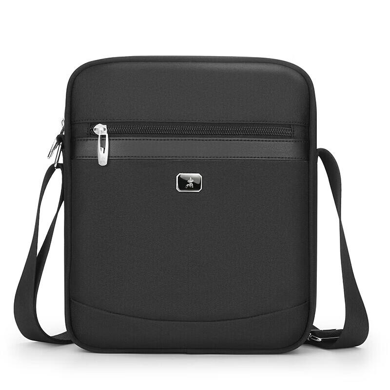Straw Man Men's Casual Canvas Crossbody Bag