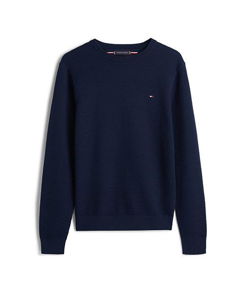 TOMMY HILFIGER Seasonal Structured Crewneck Sweater (T12G0Kpo040Mt1C1G)