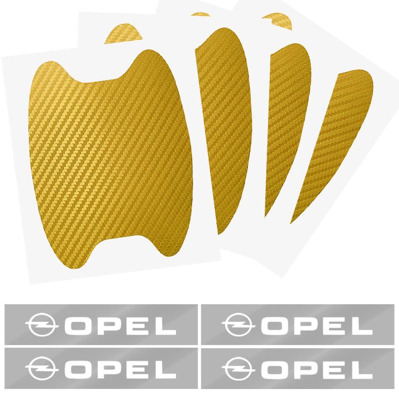 

Car Door Sticker Carbon Fiber Scratches Auto Handle Protection Film For Opel Astra j g Insignia Corsa d Vectra c Zafira a Auto Gadgets white