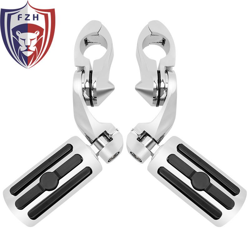 Universal Motorcycle Crash Bars Footrests for Harley Cruiser