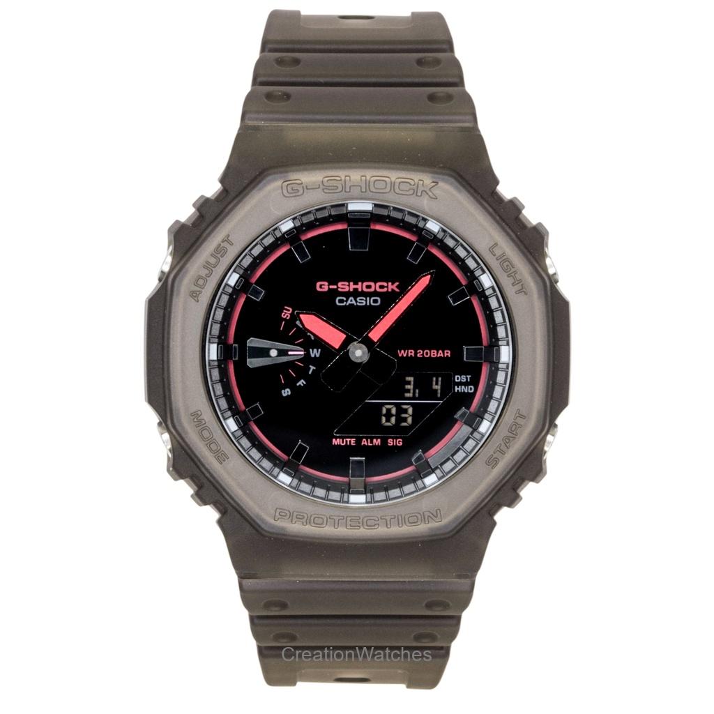 Casio G-Shock Analog Digital Resin Strap Black Dial Quartz GA-2100K-5A 200M Men s Watch чёрный