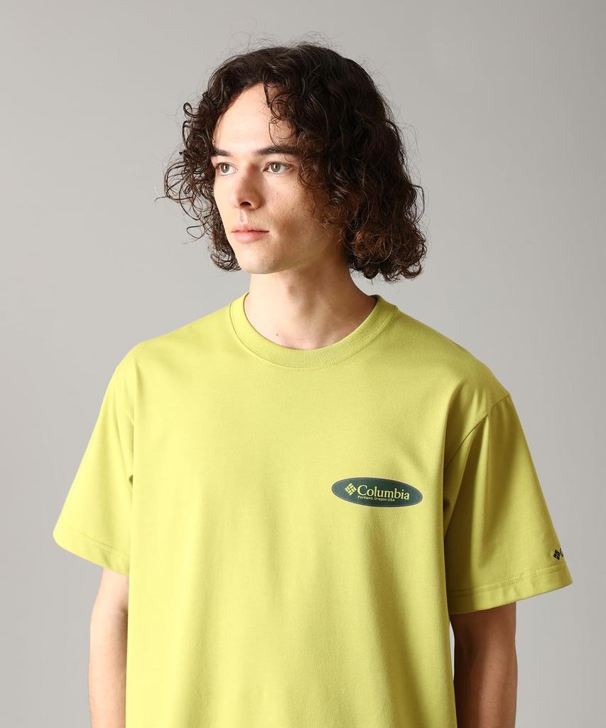 Urban Hike Graphic Short Sleeve PG3033 Bright Olive Oval Size S [Columbia] T-Shirt