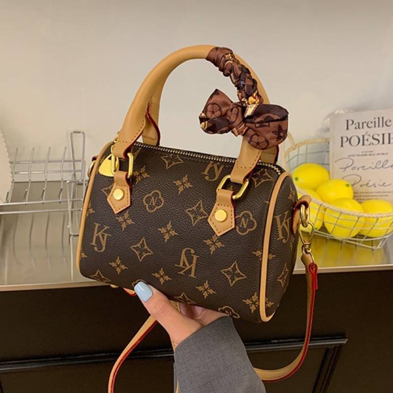 Piccola Borsa a Tracolla Materiale PU Stile Secchiello Per Uso Quotidiano