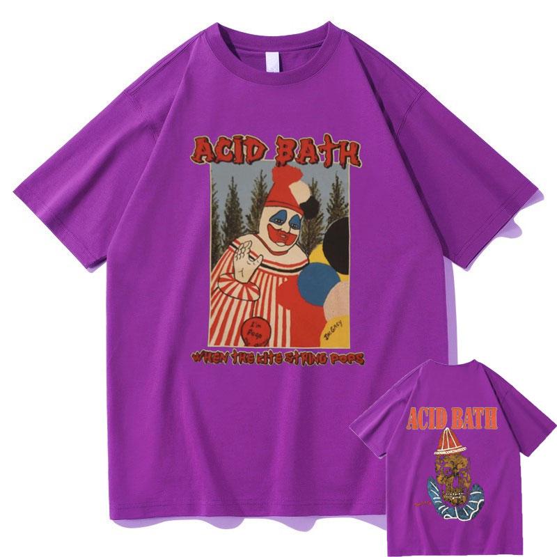 Acid Bath When The Kite String Pops Album Graphic Print T-shirt Men Women Vintage Gothic Rock Tshirt Male Hip Hop Oversized Tees
