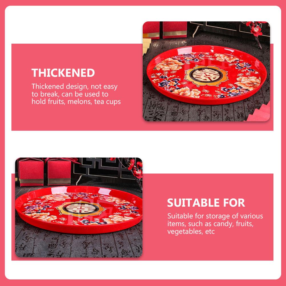 Hochwertiges Material Praktische Aufbewahrung Küche Schlafzimmer Süßigkeitenteller Chinesischer Stil Snack Party Servierplatten