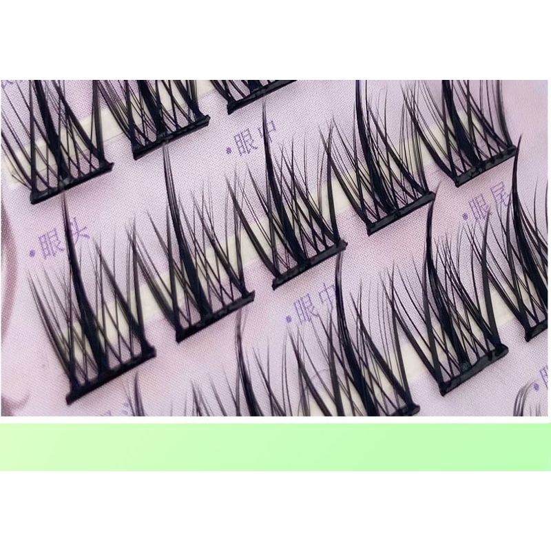 Lactacia - False Eyelashes Clusters with Tweezers
