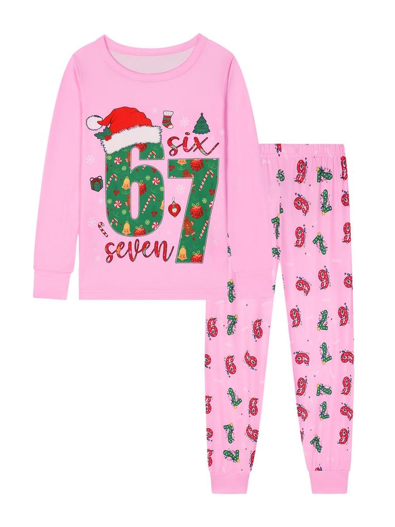 67 Style European & American Christmas Pajamas Set
