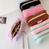 Candy Color Plush Makeup Bags Women Cosmetic Bag Student Pencil Case Stationery Bag Coin Purse Travel Organizer Toiletry Bag