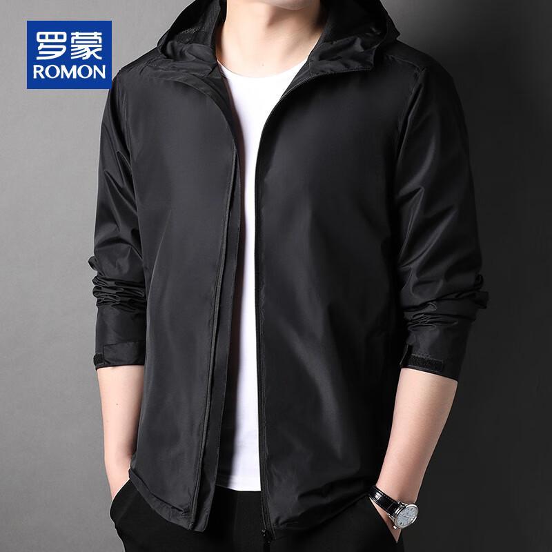 ROMON Men's Casual Outdoor Hooded Jacket