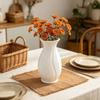 Drop-Proof Twisted 3D Vertical Vase Plastic Floral Display Vase Decorative Vase  Fireplace Shelf