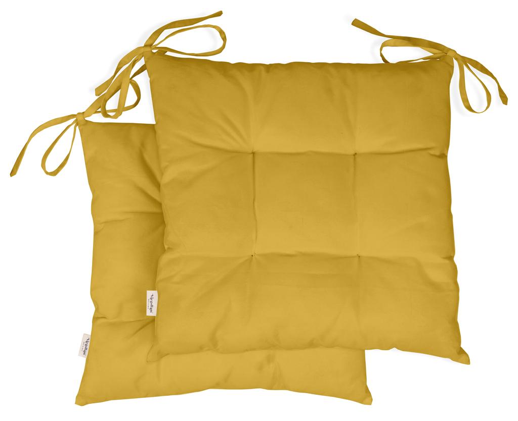 Vargottam Indoor Outdoor Tufted Square Seat Patio Cushion Set Of 2 Water Resistant Patio Furniture Seat Cushion 19 inches