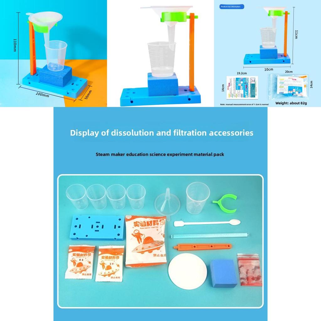 Dissolving Filtration Diy Science Kit For Educational Experiments And Creative Learning