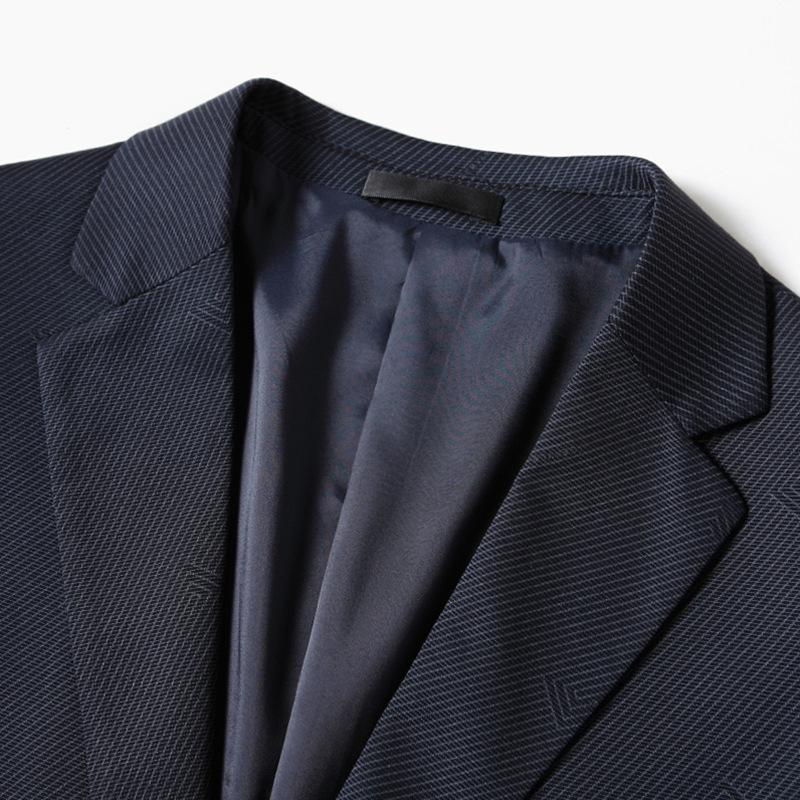 Men's Casual Spring and Autumn Light Luxury Business Single West Middle-aged and Young People Solid Color Single-breasted Trendy Suit Jacket