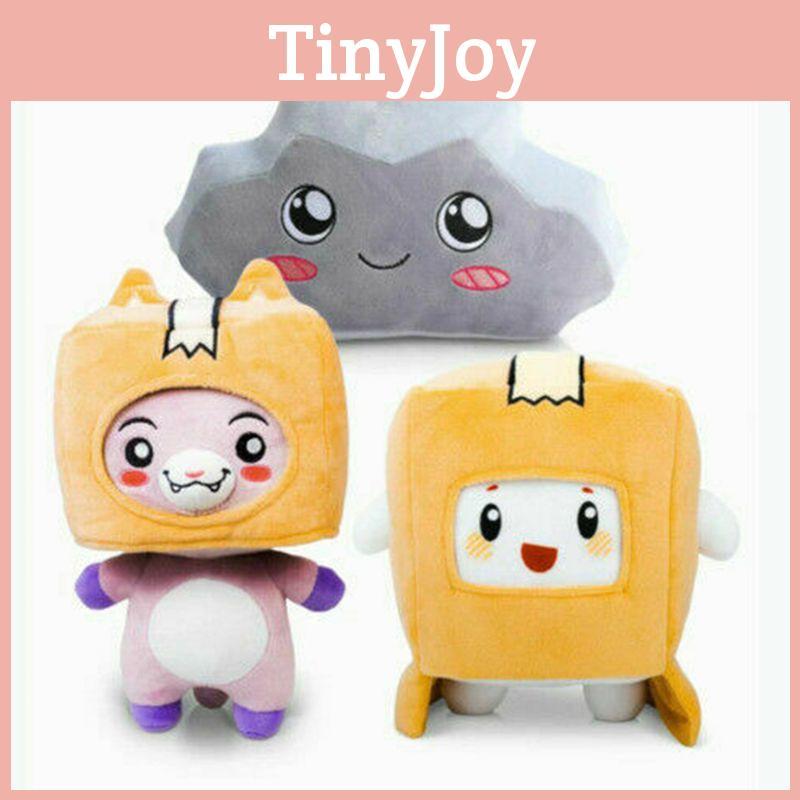 Lankybox Foxy Boxy Rocky Plush Soft Stuffed Toy Kid Game Figure Plushie Doll