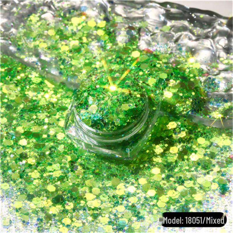 Iridescent Sequin and Glitter Resin Nail Art & Slime Fillers