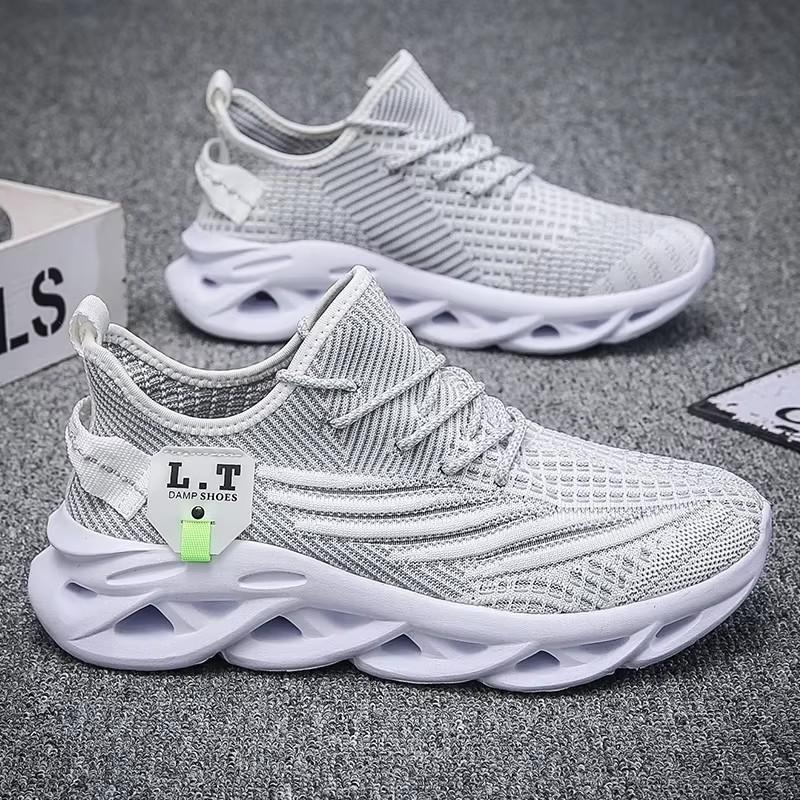 Men'S High Performance Training Shoes Knitted Mesh Fabric Stable Walking Shoes Comfortable Flexible Anti Slip Cushioning Shoes