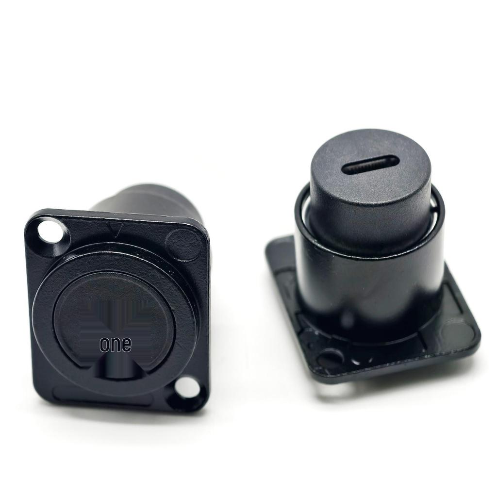 USB Type D Panel Mount Waterproof Female Socket (USB 2.0/3.0) for Digital Data Transfer