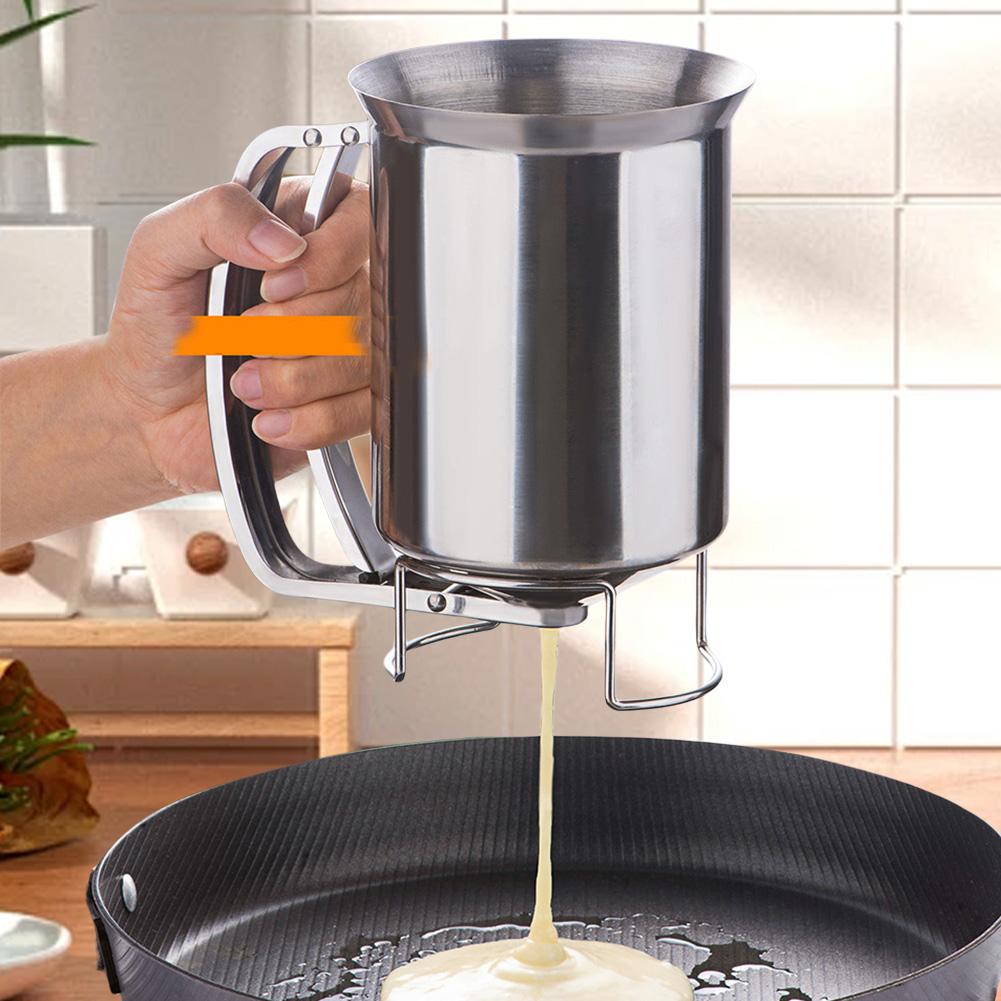 24 OZ Stainless Steel Pancake Batter Dispenser Funnel Cake Dispenser Kitchen Batter Dispenser for Cupcakes Baked Goods China Mainland