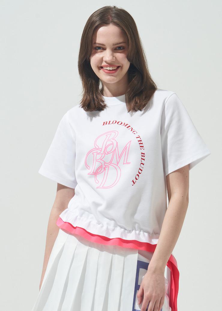 Blue Dot String Tape Point T-Shirt Plus_Wp 85
