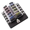 Universal 10 Way Fuse Box Block Fuse Holder Box Car Vehicle Circuit Automotive Car Fuse Accessory Tool