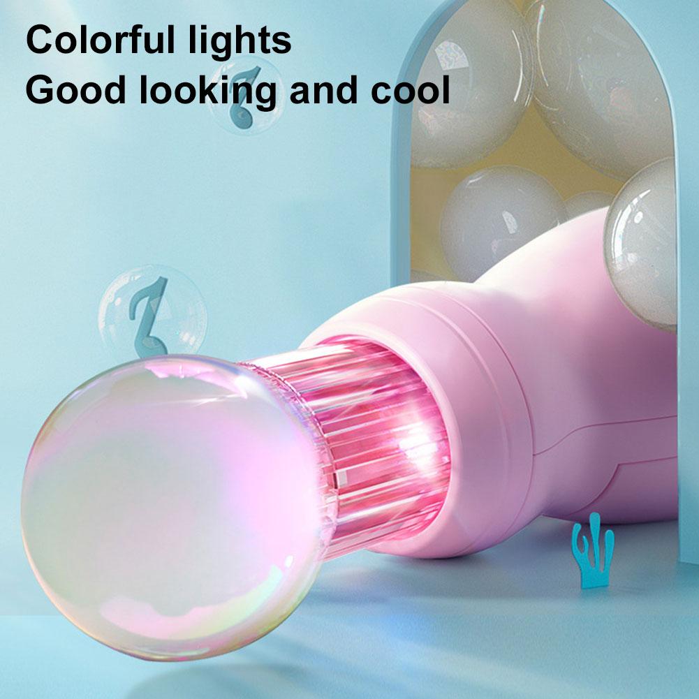 Elastic Smoke Bubble Machine Portable Bubble Maker Auto Bubble Blower Or Bubble Water for Kids Summer Outdoor Party Garden Toys