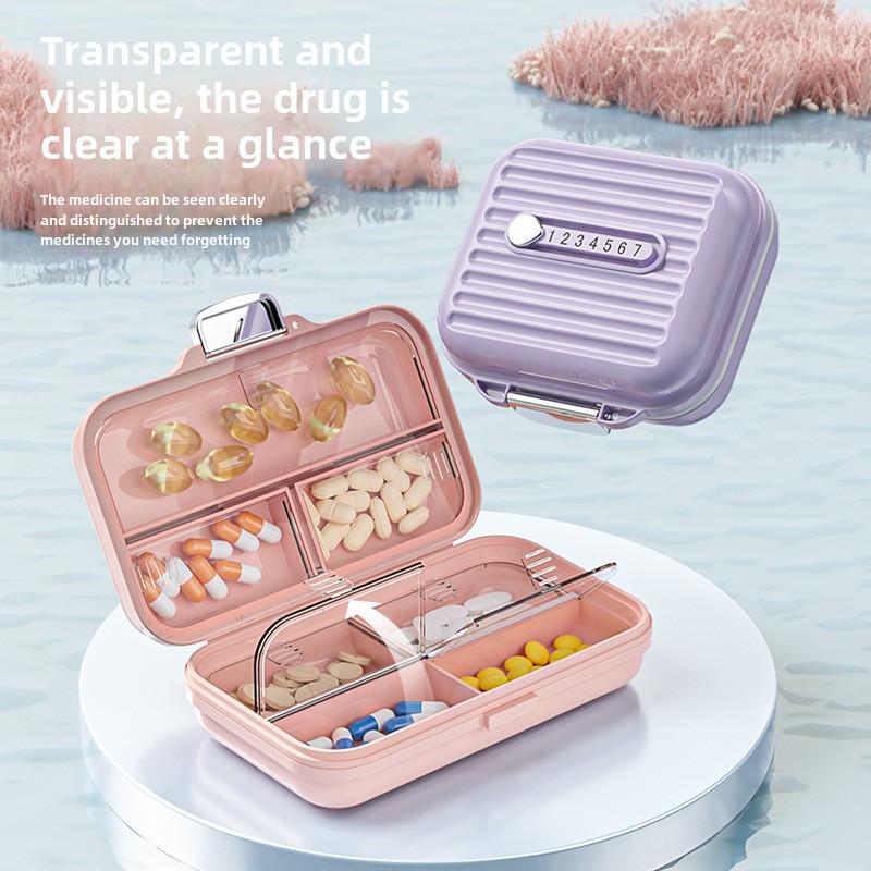 Kompakter 7-Tage Reise-Pillenorganisator & Schmuckaufbewahrungsbox
