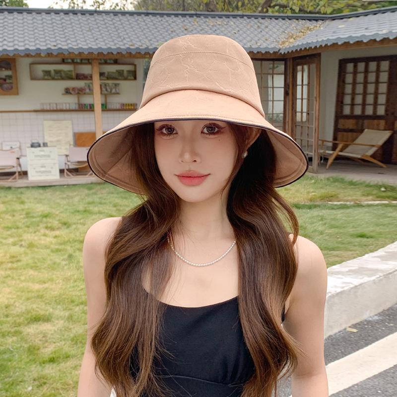 Hat Women's Summer New Sun Protection Sun Hat Outdoor Big Edge Bucket Hat Folding Sun Hat