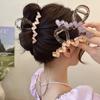 Sweet Translucence Heart Hair Claw For Women Girls Elegant Love Hair Claw Clip Hairpin  Hair Accessories