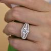 Proposal Wedding Ring For Women, Light Luxury Ring With A Sense Of Fashion Design, Elegantly Inlaid With Shiny Zircon.