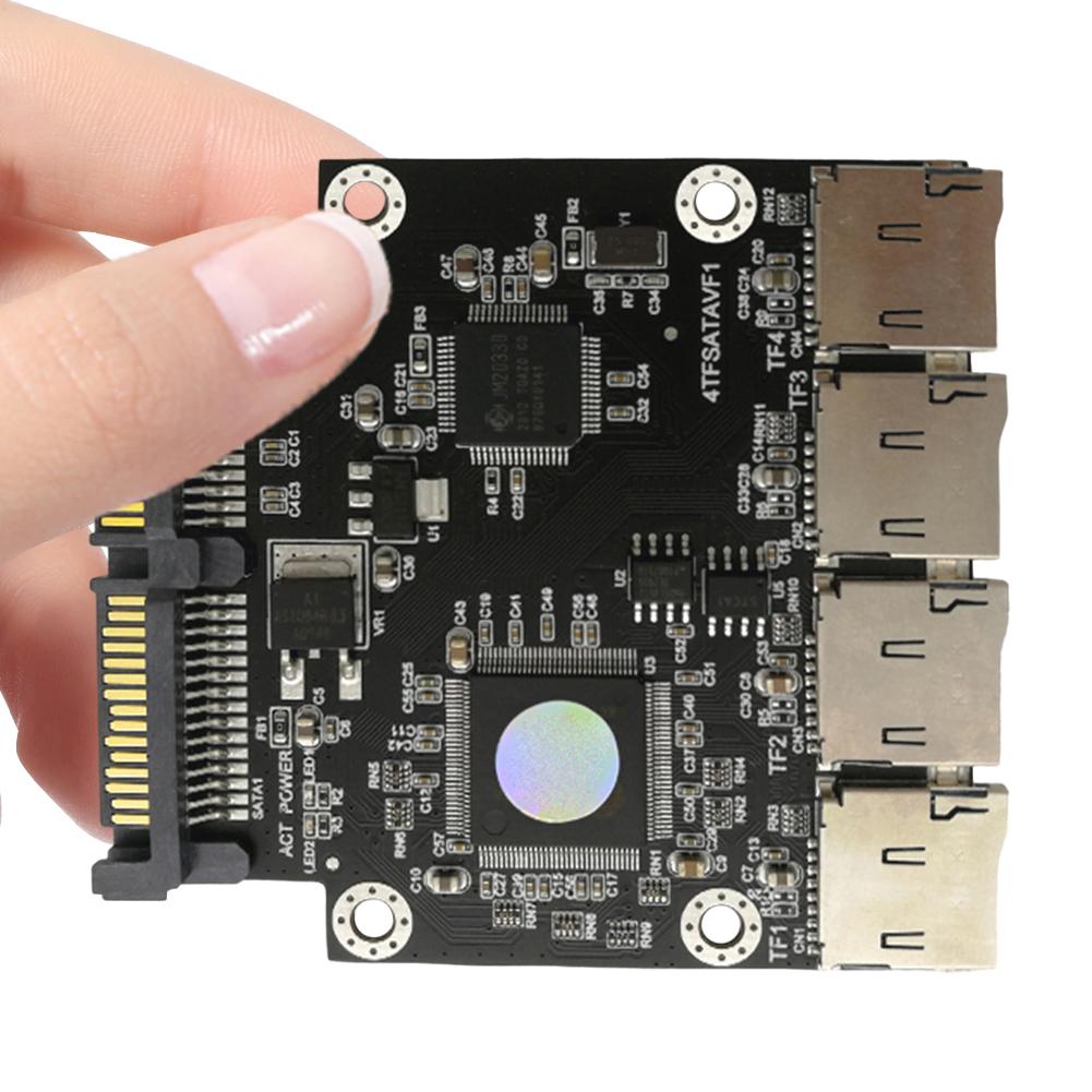 

4-Port SD To SATA Adapter Stable Transmit TF/SD Memory Card To SATA Adapter for Computer Motherboard Hard Disk Recorder China Mainland