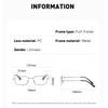 Luxury Metal Frame Multifocal Photochromic Reading Glasses Unisex  Anti-Blue Light Progressive Glasses of View Far and Close+4.0