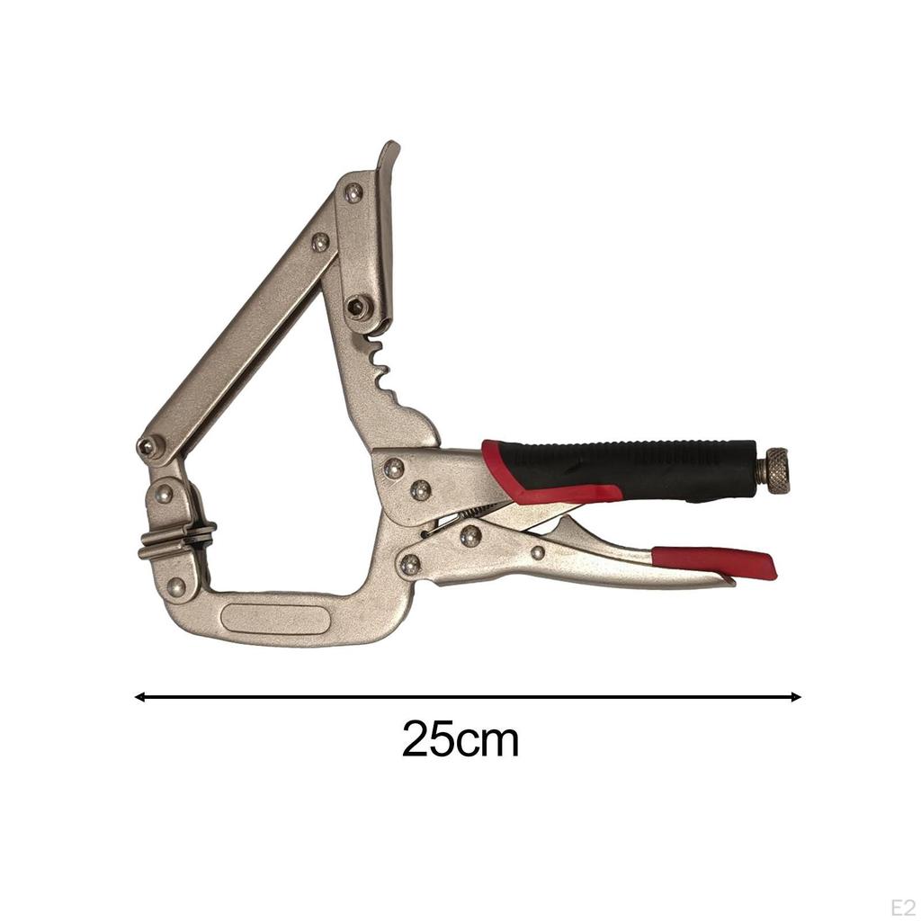 Face Clamp,Locking C Clamp Pliers 4 Gear Positions Locking 10 Inch with Swivel Pads for