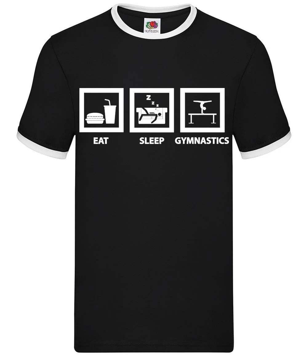 Eat Sleep Gymnastics - Mens Ringer - Floor Gym XXXXL